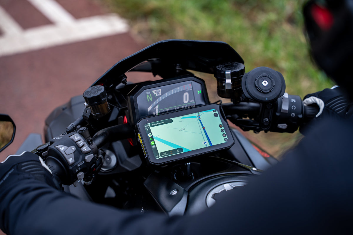 MotoMerce Vision Drive 6.25” Motorcycle Display — CarPlay / Android Auto — detail view 2