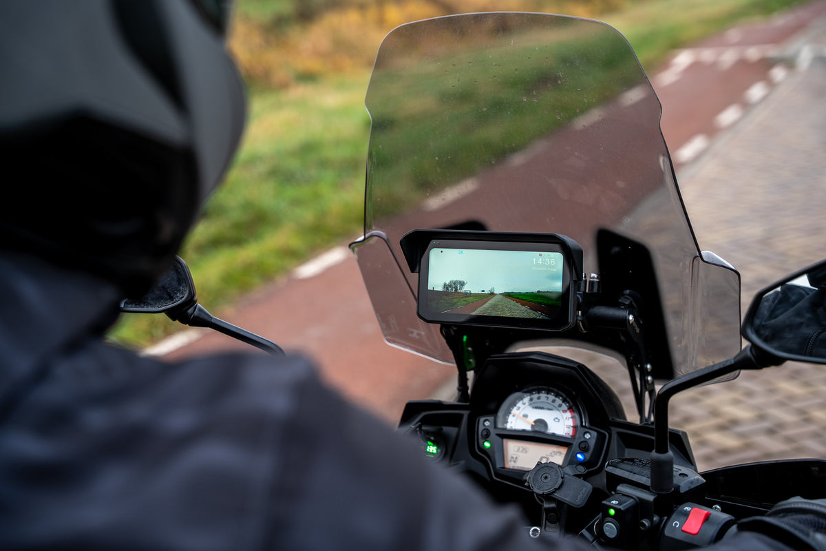 MotoMerce Vision Drive 6.25” Motorcycle Display — CarPlay / Android Auto