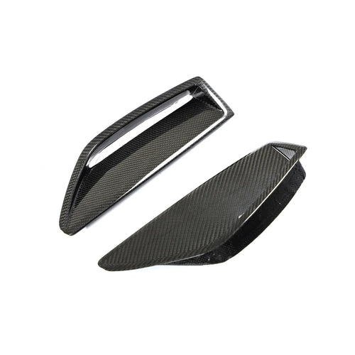Audi RS6 C8 Carbon Fiber Front Bumper Air Intake Insert — detail view 2