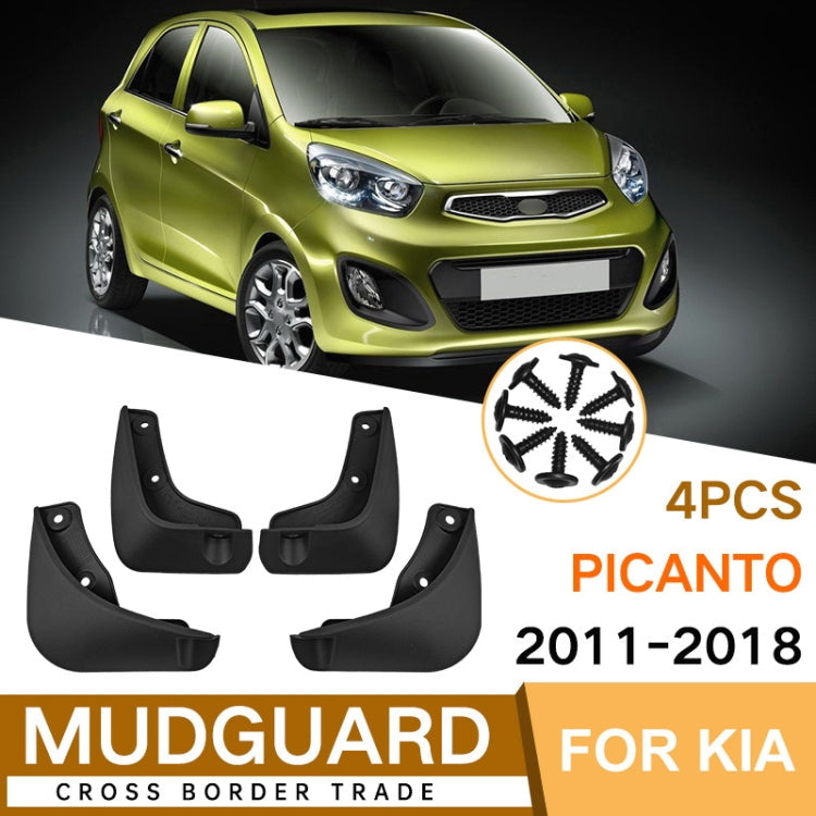 Spatlappen Set Kia Picanto (2011–2018) – 4-delig