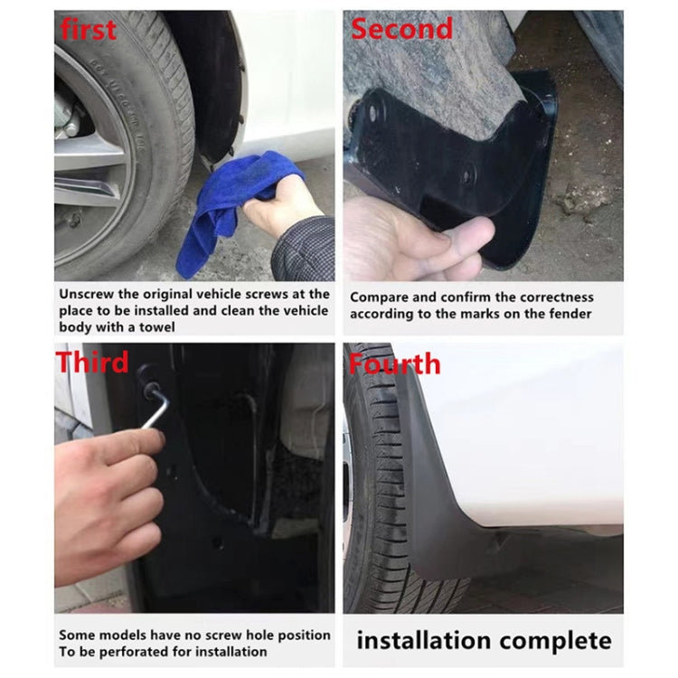 Spatlappen Set Nissan X-Trail T31 (2008–2013) – 4-delig