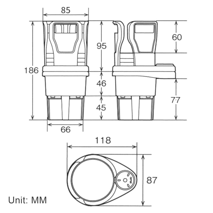 Universele Auto Bekerhouder – Compact Interieur Accessoire