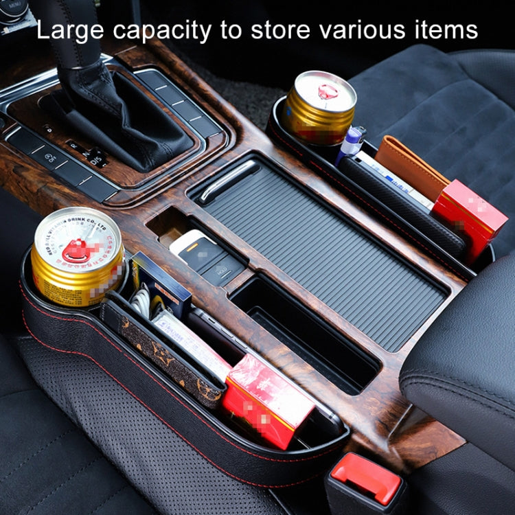 Premium Seat-Gap Organizer & Cup Holder Set — Black — detail view 10