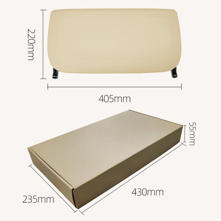 BMW 5/7 Series Rear Seat Storage Organizer — Beige — detail view 4