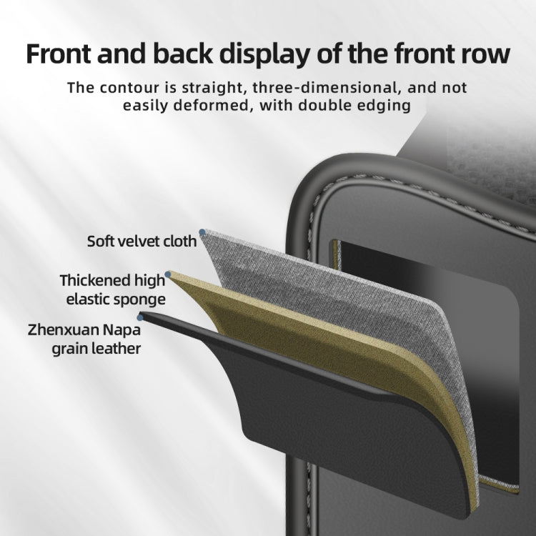 Nappa-Texture Center Console Storage Bag — Olive Green — detail view 6