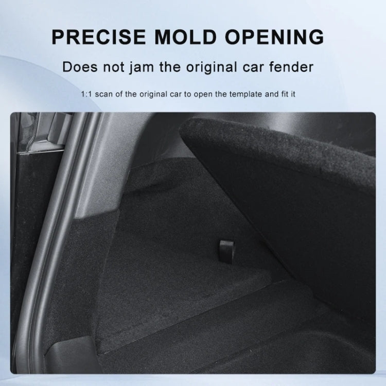 Tesla Model 3 Refresh Trunk Side Storage Box Set — Open