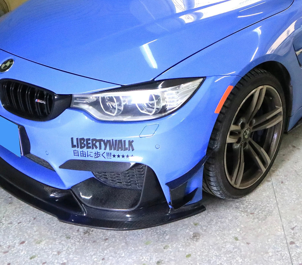 BMW M3/M4 F80/F82/F83 Carbon Fiber MAD Front Canards — detail view 3