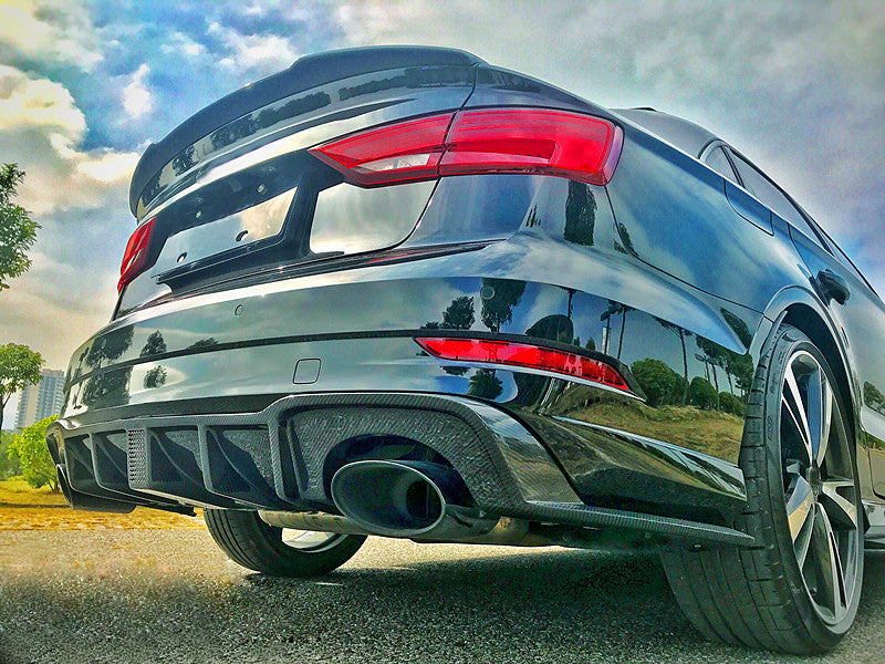 Audi RS3 8V Sedan Carbon Fiber Rear Diffuser