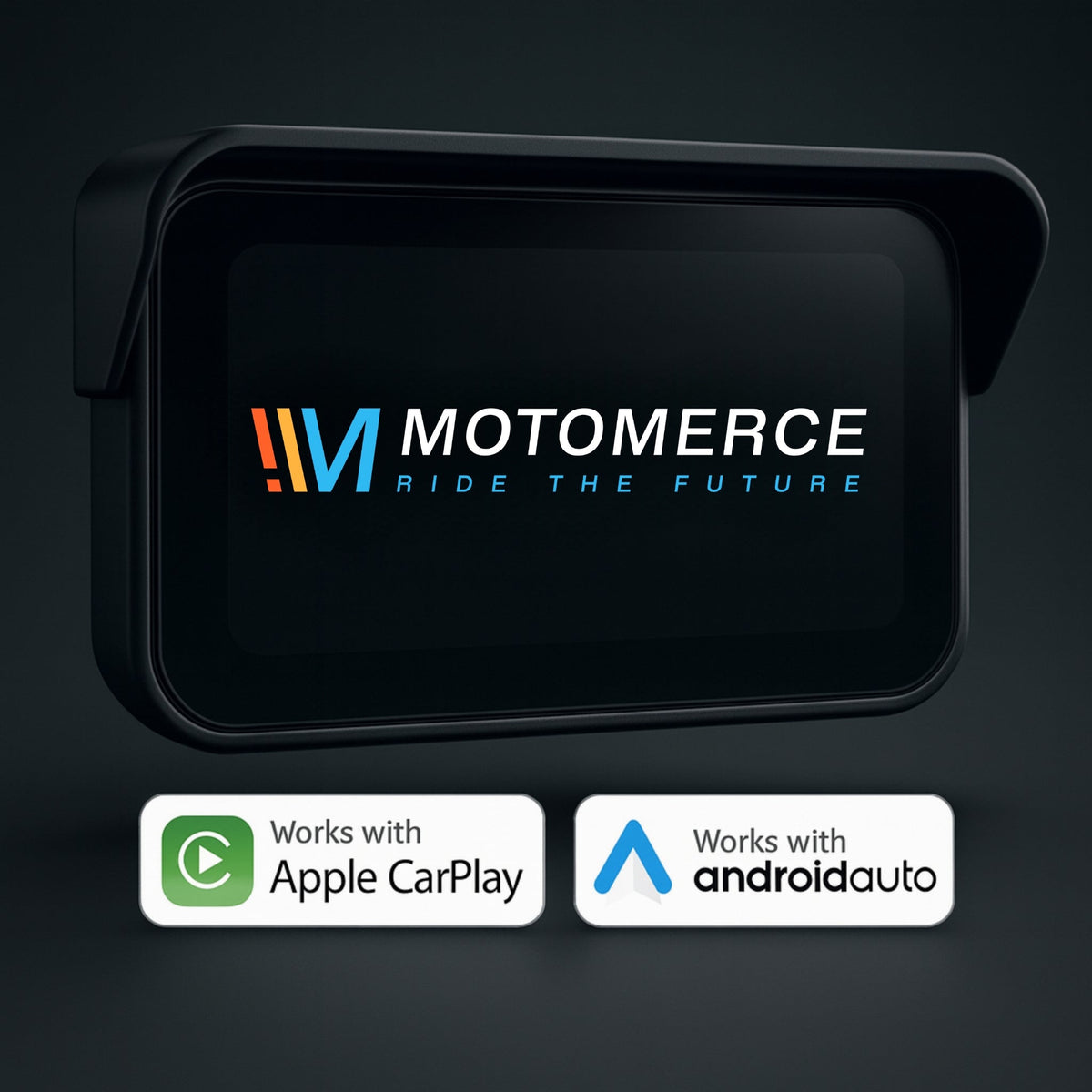 MotoMerce Vision Drive 6.25” Motorcycle Display — CarPlay / Android Auto — detail view 3