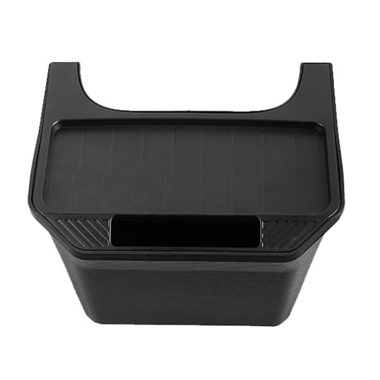 Tesla Model Y Rear Console Storage Organizer — Black — detail view 2