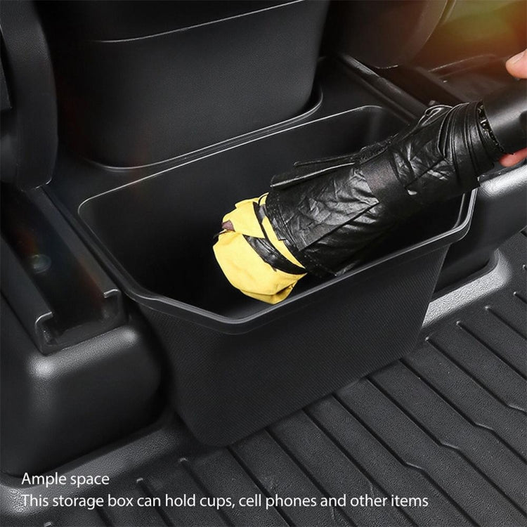 Tesla Model Y Rear Console Storage Organizer — Black — detail view 7