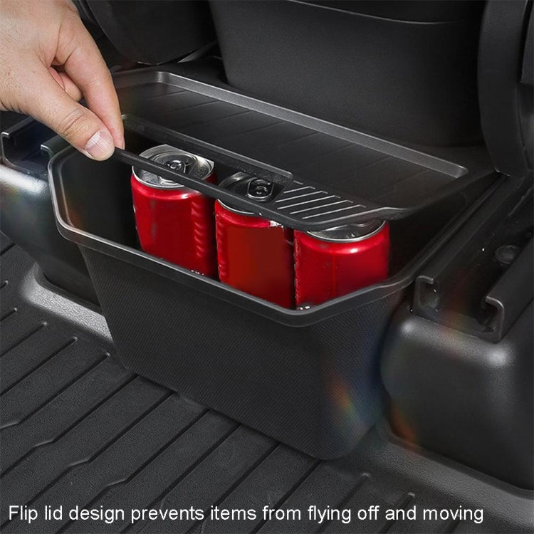 Tesla Model Y Rear Console Storage Organizer — Black — detail view 8