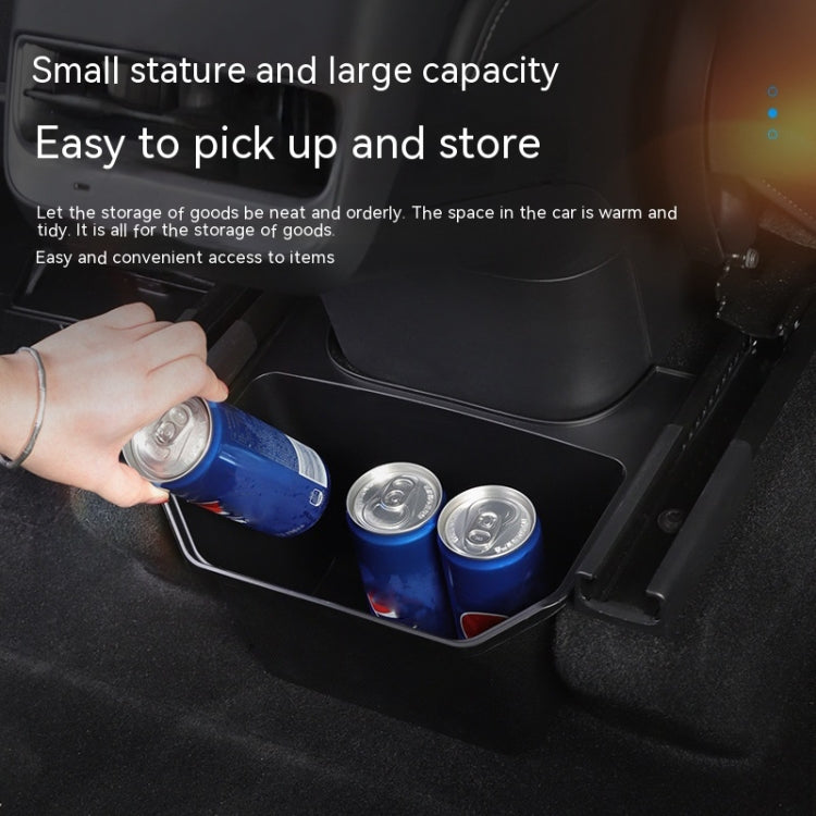 Tesla Model Y Rear Console Storage Organizer — Black — detail view 10