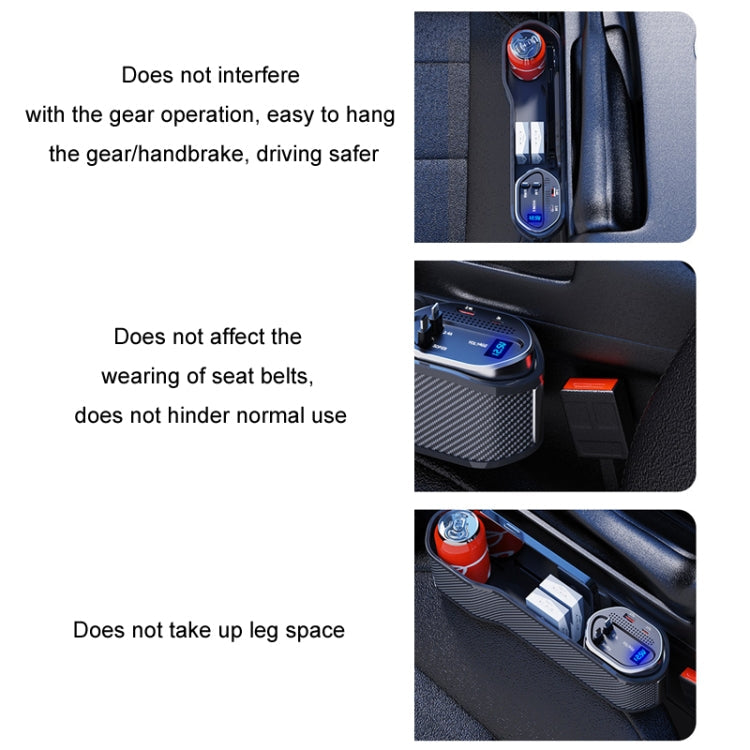 Wireless Charging Seat-Gap Organizer — Digital Display — detail view 3