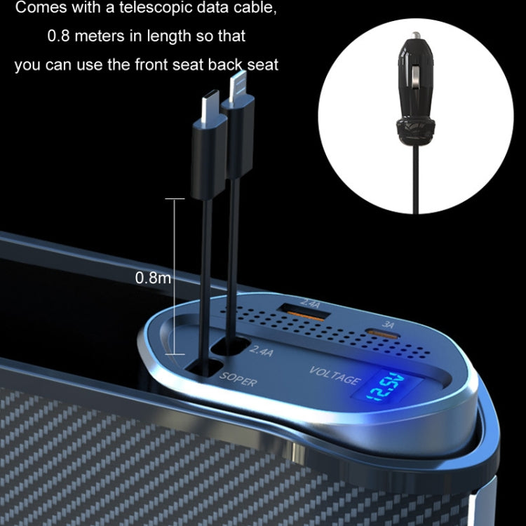 Wireless Charging Seat-Gap Organizer — Digital Display — detail view 4