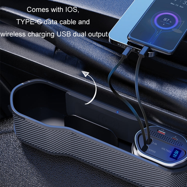 Wireless Charging Seat-Gap Organizer — Digital Display — detail view 5