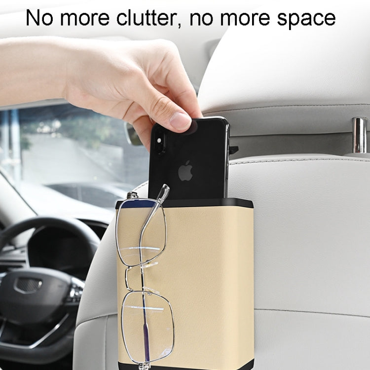 Universal Car Seat-Back Storage Bin — Gray