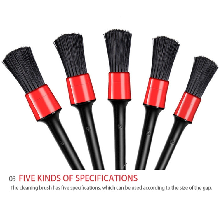 5-Piece Car Detailing Brush Set