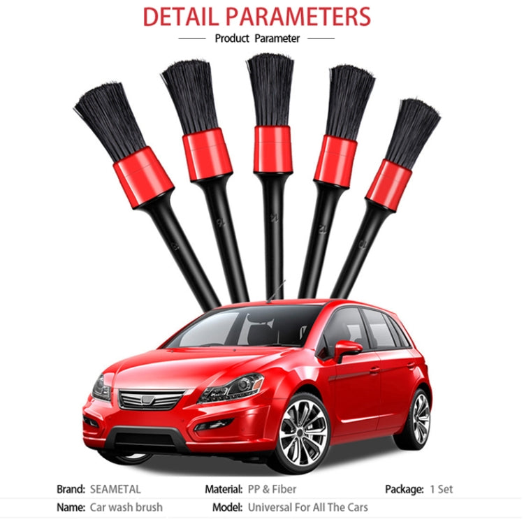 5-Piece Car Detailing Brush Set