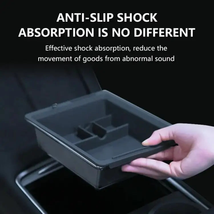 Tesla Model 3 / Model Y Center Armrest Storage Tray — Black