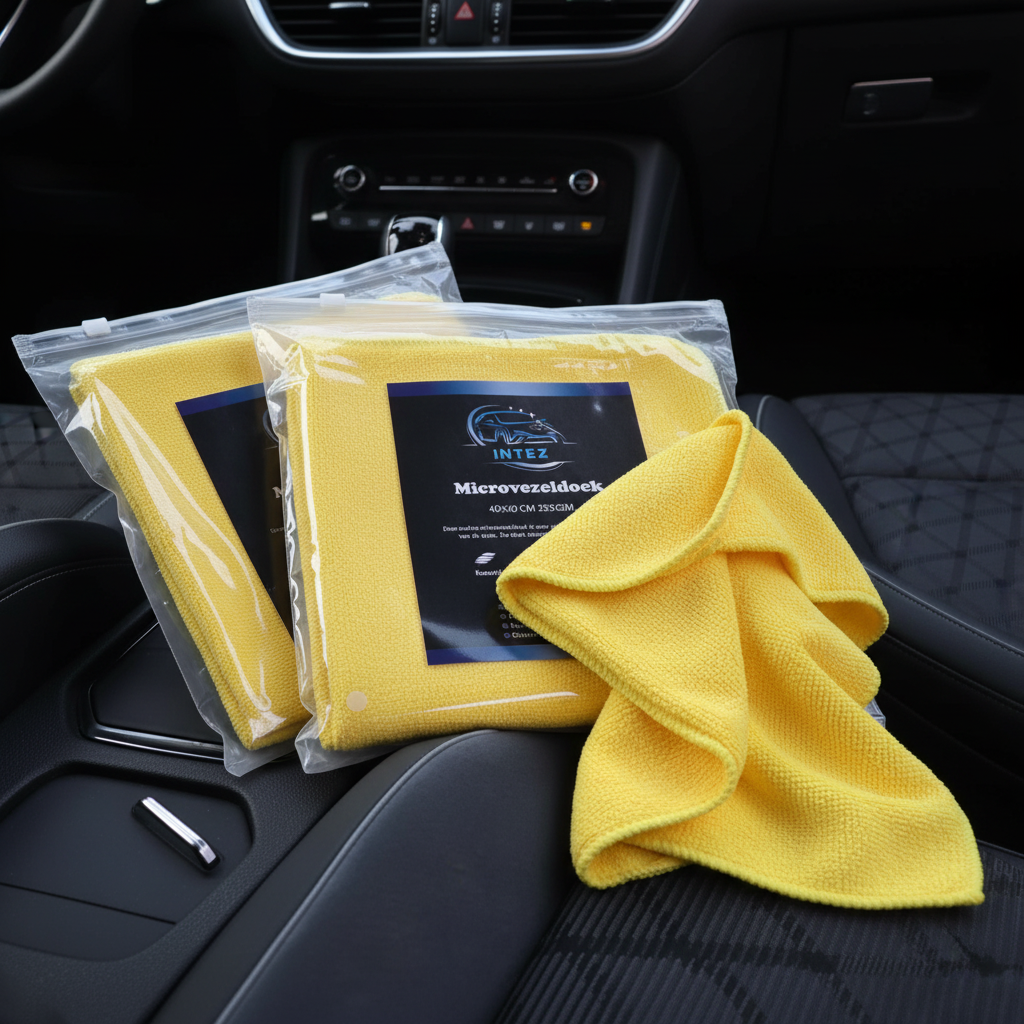 Intez Interior Microfiber Cloths — 3-Pack, 40×40 cm, 382 GSM