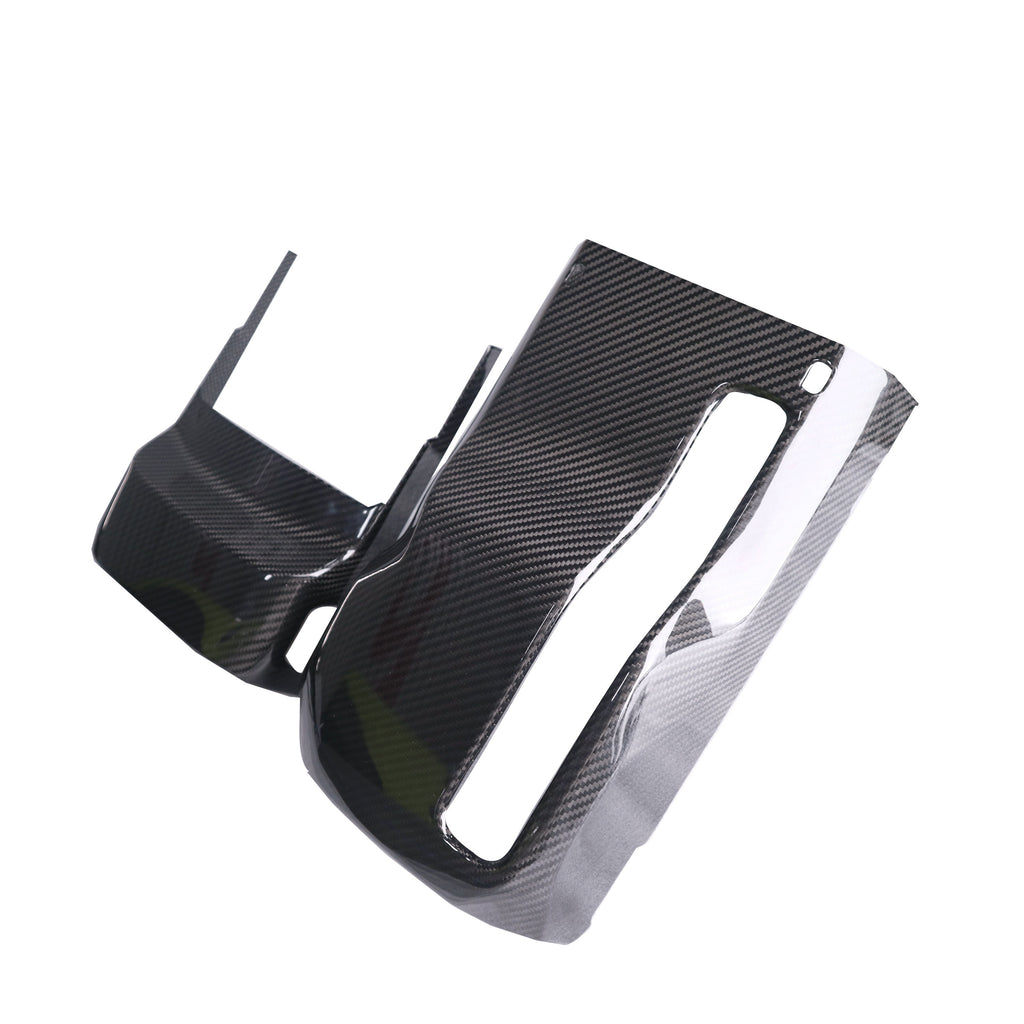BMW M3/M4 G80/G81/G82/G83 Prepreg Carbon Steering Column Cover — detail view 3